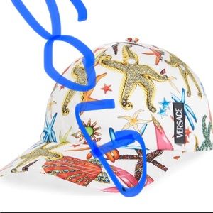 Authentic Versace La Mer Print Cap